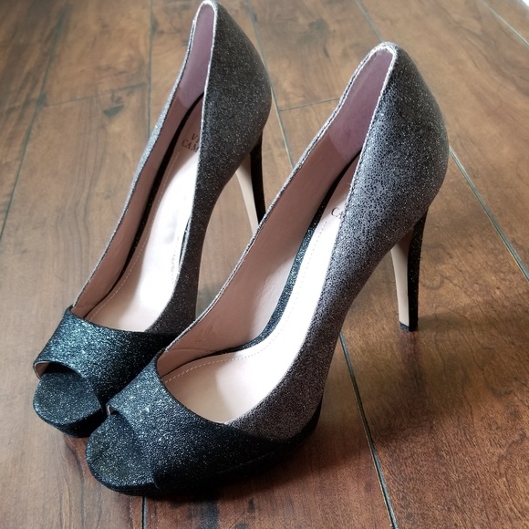 Vince Camuto Shoes - Vince Camuto | Timmons Sparkle Peeptoe Pumps